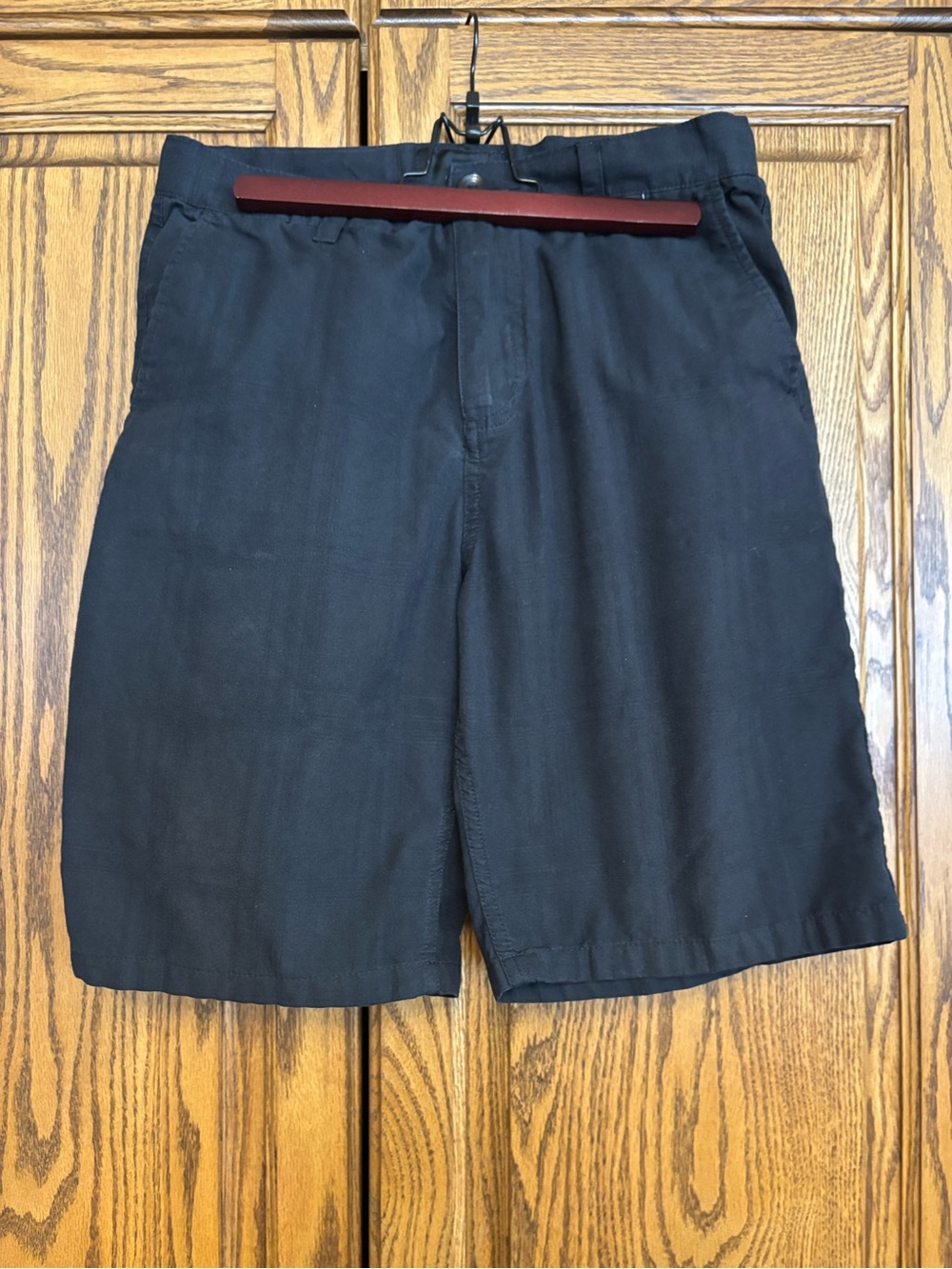 Hurley Blue Flat-Front Casual Shorts